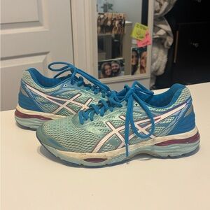 ASICS Women's Teal and Blue Athletic Shoes